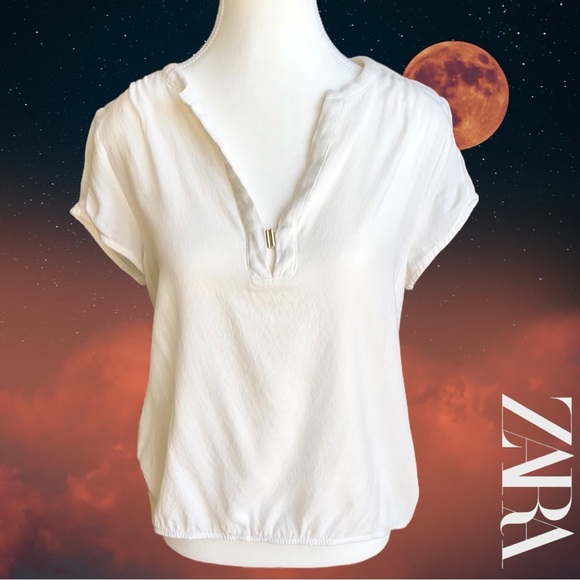 Zara Women's White Blouse - Picture 1 of 9